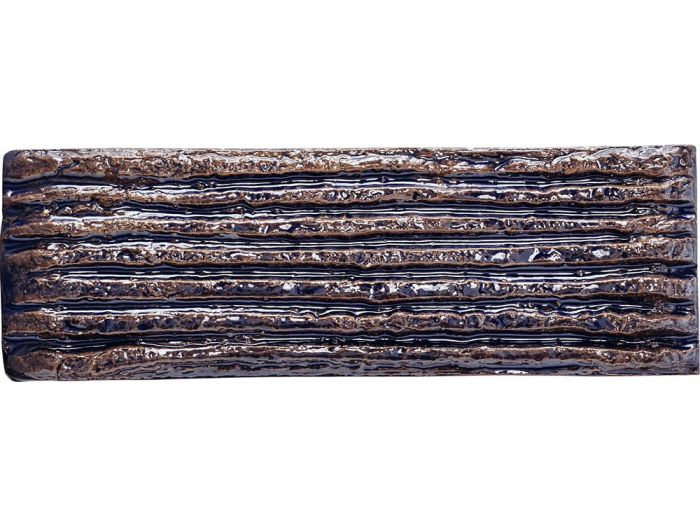 На изображении товар Mutina Керамическая плитка Chamotte Linea Blu 7,5x21,3 от официального представителя в Москве