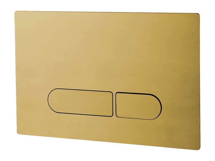 На изображении товар Смывная клавиша Geberit  Carlo Frattini для двойного смыва Sigma 8 - Sigma 12, цвет золото глянцевое от официального представителя в Москве