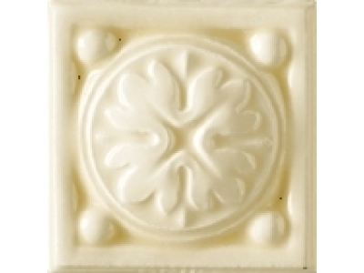 CERAMICHE GRAZIA Вставка ESSENZE VOLUTA TOZZETTO 6X6 MAGNOLIA CRAQUELE