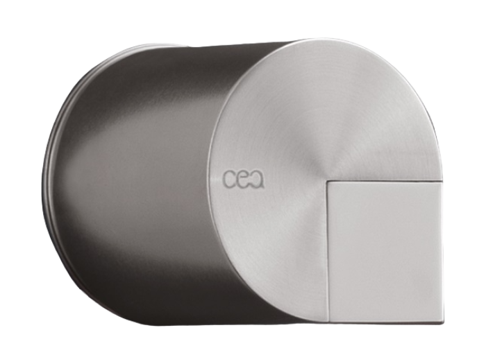 На изображении товар Смеситель для ванны/душа CeaDesign Duet, настенный, цвет сатинированная сталь от официального представителя в Москве
