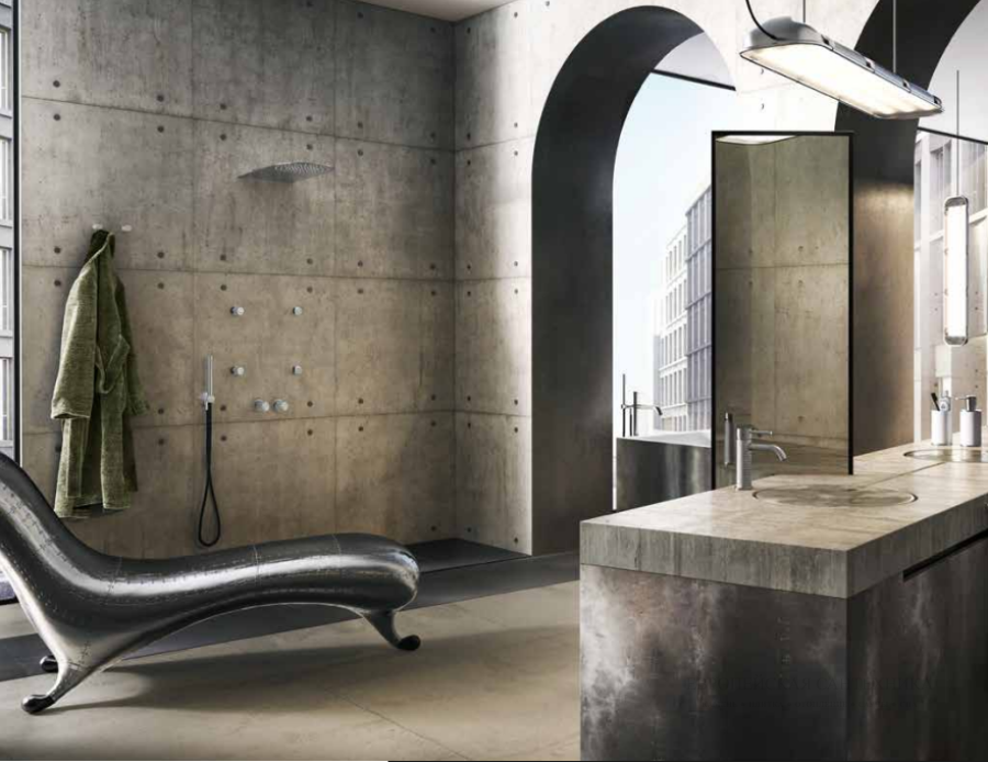 Термостат Gessi 316, встраиваемый, на 2 выхода, цвет Steel Brushed - изображение 1