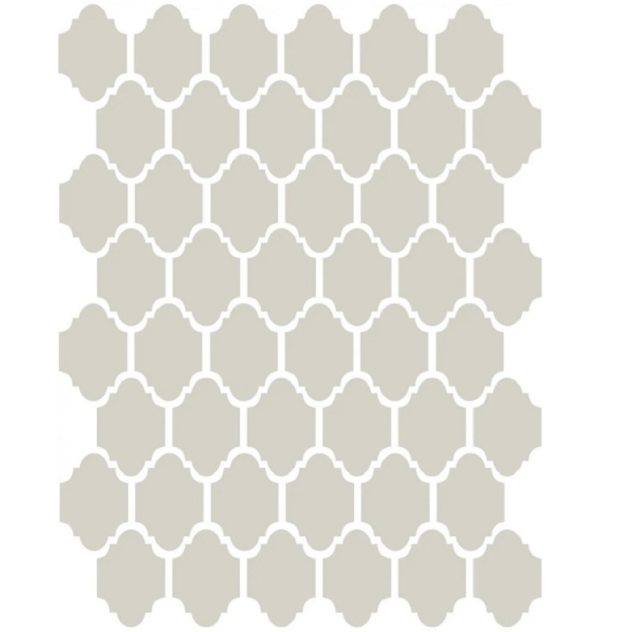 Etruria Керамогранит XXS-3D Provenzale 5X7 3D Bianco Su Rete Monocolore 34Х43