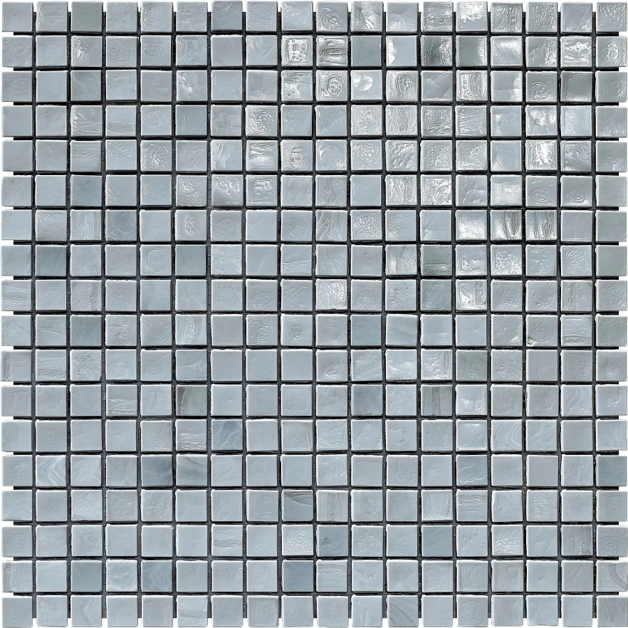 Sicis Стеклянная мозаика Murano Smalto Titanium 1 chips size 15x15 mm sheet-size 295x295 mm