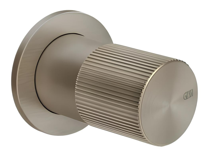 На изображении товар Cмеситель Gessi Habito, встраиваемый, настенный, на 1 выход, цвет Finox Brushed Nickel от официального представителя в Москве