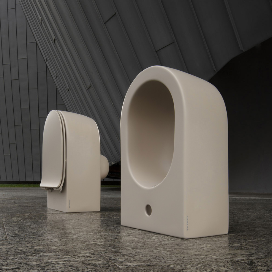 Сиденье для унитаза Flaminia Link Slim, 445х360 мм, быстросъёмное, с механизмом плавного закрывания soft-closing, цвет Carbone - изображение 4