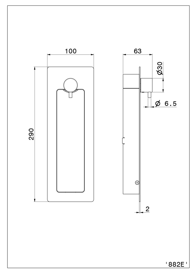 Гидроёршик для унитаза Newform Delta Zero, встраиваемый бокс с панелью, холодная вода, внешняя часть, цвет хром - изображение 1