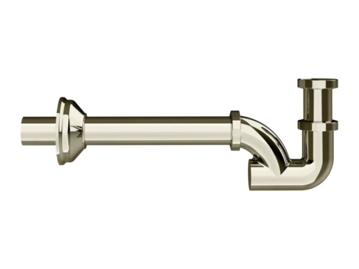 На изображении товар Сифон для раковины Gessi Technical Accessories, бутылочный, цвет Nickel PVD от официального представителя в Москве