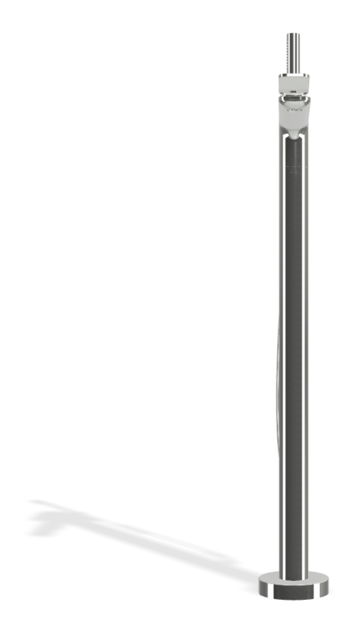 Смеситель для ванны Carlo Frattini Flo, напольный, с переключателем, ручным душем, гибким шлангом хромалюкс 1500 мм, от пола до аэратора Н-783 мм, внешняя часть, цвет хром - изображение 1