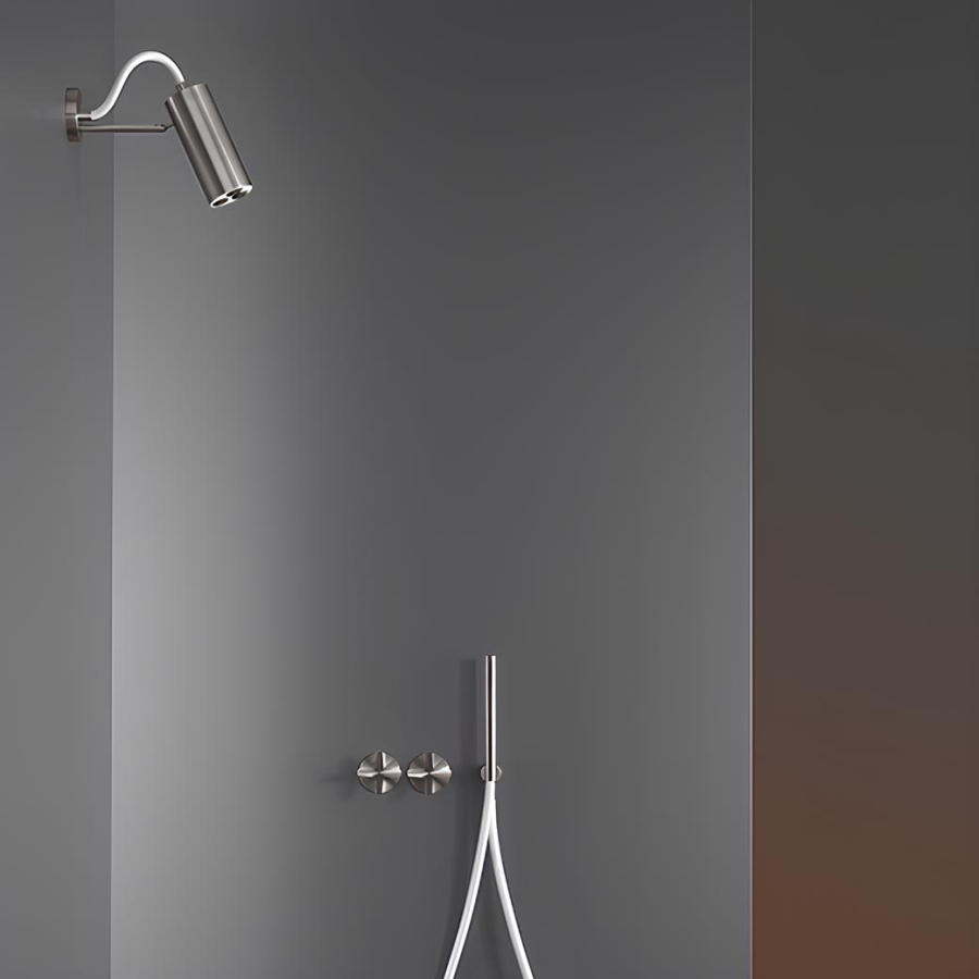 Душ верхний CeaDesign Asta, настенный, со шлангом в цвете Antracite Grey, цвет сатинированная сталь - изображение 2