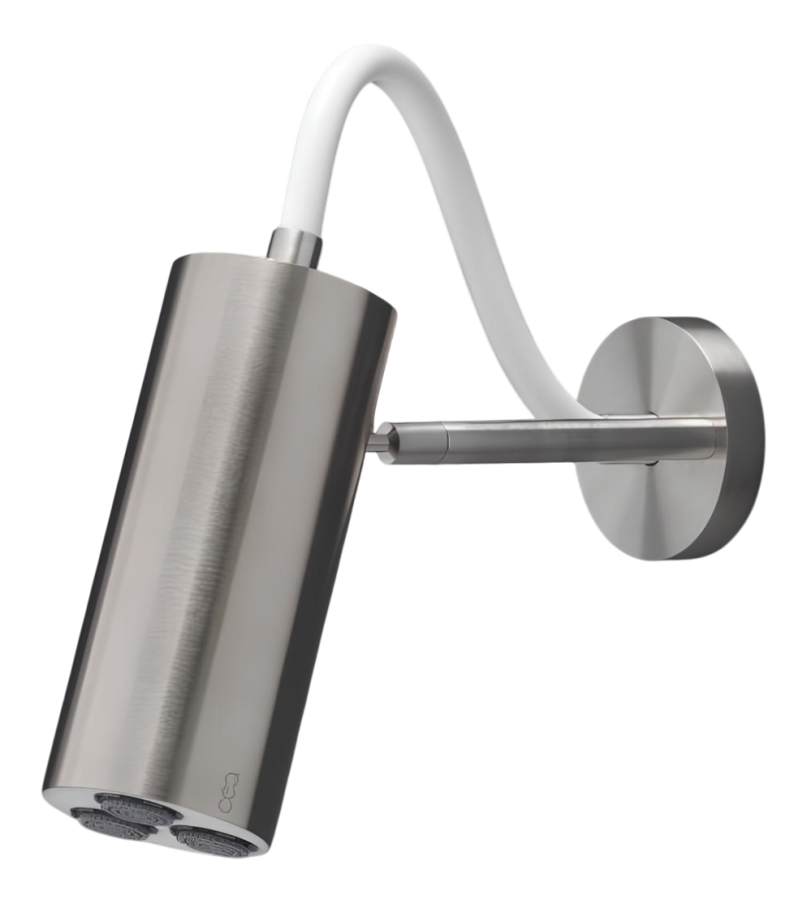 Душ верхний CeaDesign Asta, настенный, со шлангом в цвете Antracite Grey, цвет сатинированная сталь