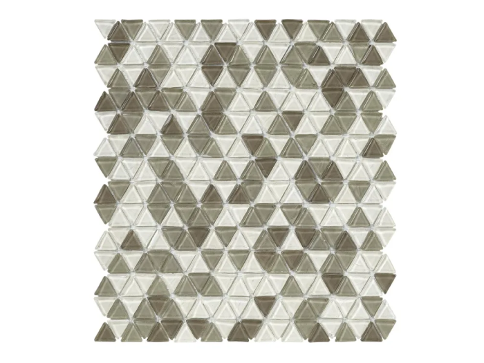 На изображении товар Sicis Смальтовая мозаика Trigono Blends Mosaic Marguerite chips size 19x21 mm sheet-size 284x300 mm от официального представителя в Москве