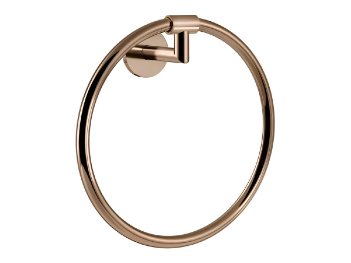 На изображении товар Полотенцедержатель-кольцо Gessi, Ø222 мм, настенный, цвет Copper PVD от официального представителя в Москве