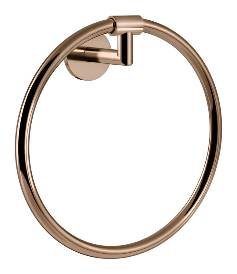 Полотенцедержатель-кольцо Gessi, Ø222 мм, настенный, цвет Copper PVD
