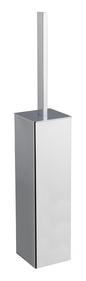 Ёршик Carlo Frattini Quadra, напольный, с прямоугольной колбой, цвет хром