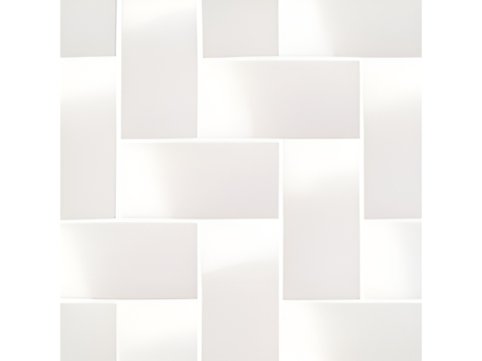 На изображении товар Micro. Керамогранит Microtiles Herringbone Glaze White 40,2x40,2 от официального представителя в Москве