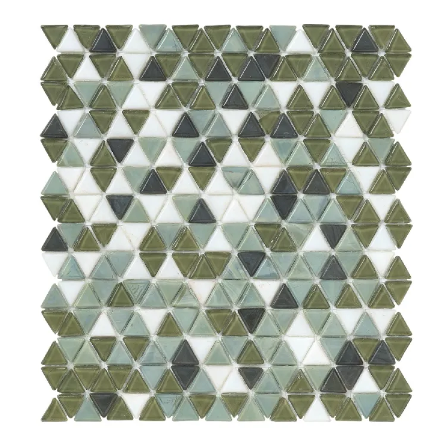 Sicis Смальтовая мозаика Trigono Blends Mosaic Kelso chips size 19x21 mm sheet-size 284x300 mm