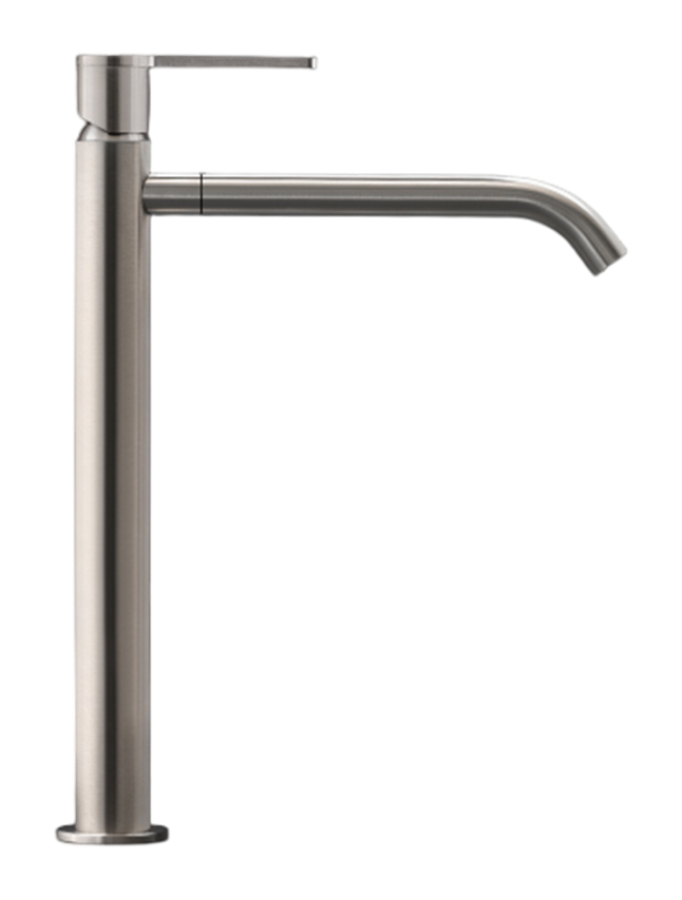 Смеситель для раковины CeaDesign Innovo, настольной, поворотный излив, H. 315 мм, цвет сатинированная сталь