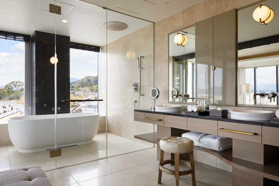 Термостат Gessi Inciso, встраиваемый, с переключателем на 2 выхода, цвет Brushed Brass PVD - изображение 1