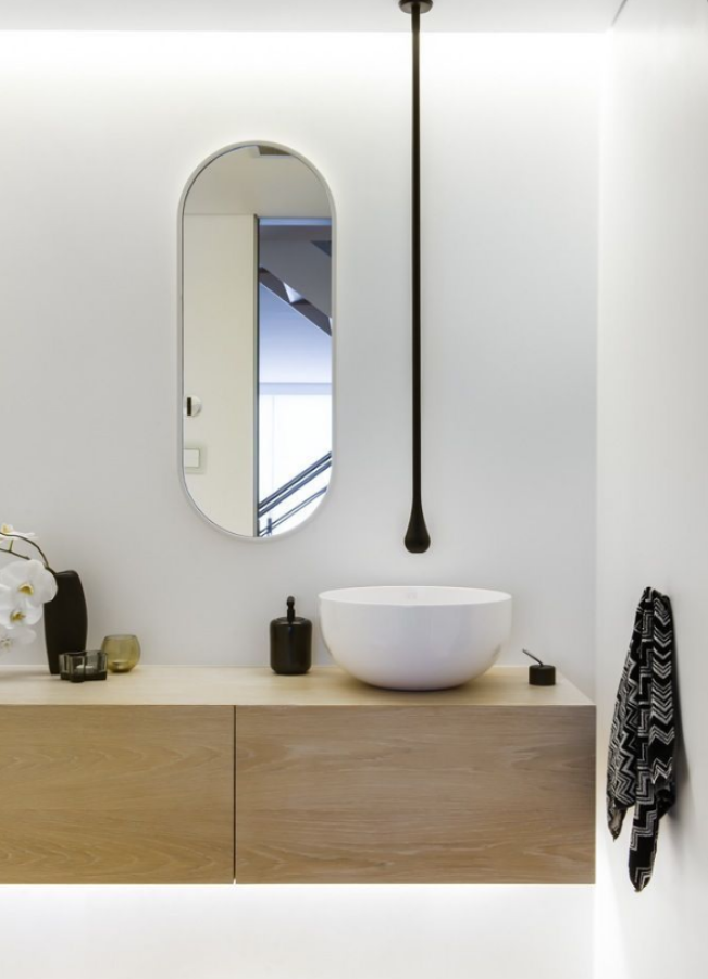 Излив для раковины Gessi Goccia, потолочный, 1600 мм, с удалённым управлением арт. 33700 (не входит в комплект), цвет Matte Black - изображение 2