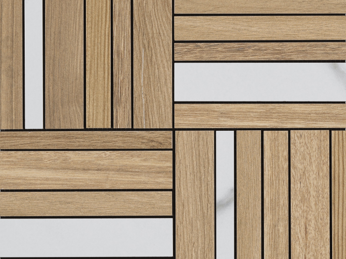 На изображении товар La Fabbrica Ava Керамогранит Honey Wood 30X30 Rigato Nat Ret Mix 5 Essenze от официального представителя в Москве
