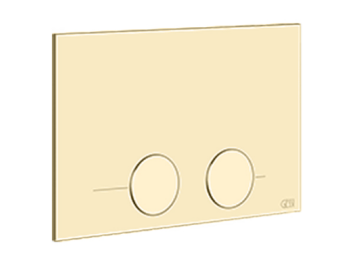 На изображении товар Клавиша смыва Gessi Origini, для инсталляции Tece (TeceProfil, TeceBox), 215х145х5 мм, цвет Brushed Brass PVD от официального представителя в Москве