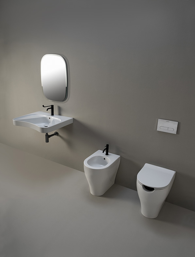 Сиденье для унитаза Flaminia AppSolution Slim, 450х370 мм, быстросъёмное, цвет белый - изображение 3