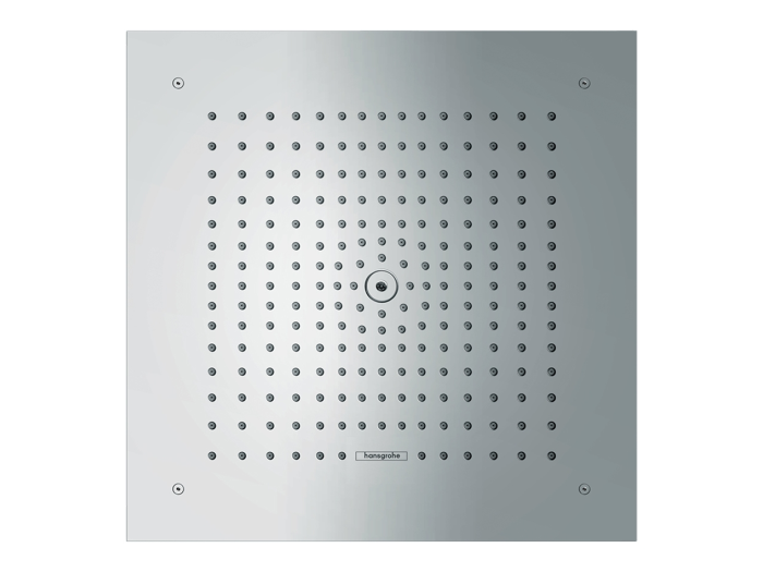 На изображении товар Верхний душ Hansgrohe Raindance E Air 1jet, 1 тип струи, потолочный, цвет хром от официального представителя в Москве