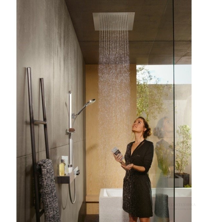 Верхний душ Hansgrohe Raindance E Air 1jet, 1 тип струи, потолочный, цвет хром - изображение 3