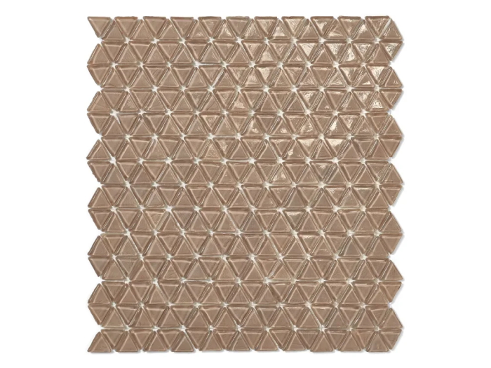 На изображении товар Sicis Смальтовая мозаика Trigono Mosaic Cipria chips size 19x21 mm sheet-size 284x300 mm от официального представителя в Москве