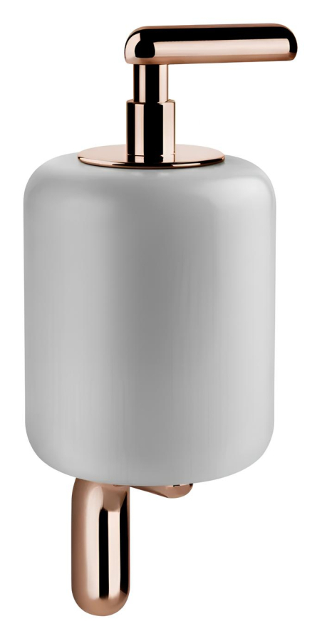Дозатор Gessi Goccia, настенный, цвет White/Copper GHRC
