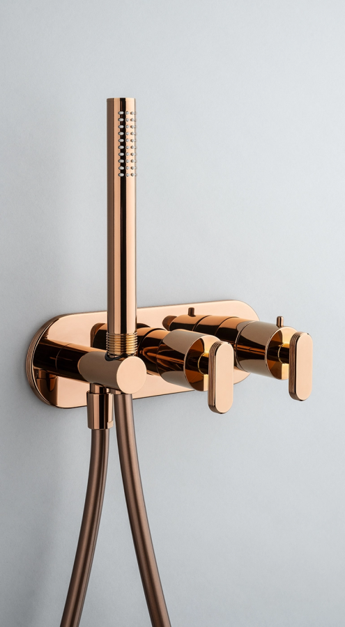 Шланг Carlo Frattini, гибкий, Chromalux, 1200 мм, цвет состаренная бронза - изображение 1