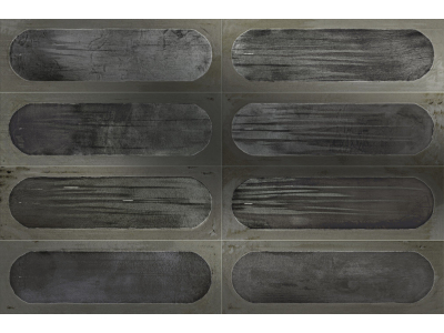 Iris ceramica Керамическая плитка Blaze Decor grey glossy 10x30