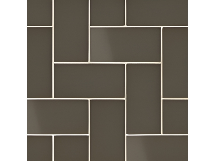 На изображении товар Micro. Керамогранит Microtiles Herringbone Mix Glaze Coffee 40,2x40,2 от официального представителя в Москве
