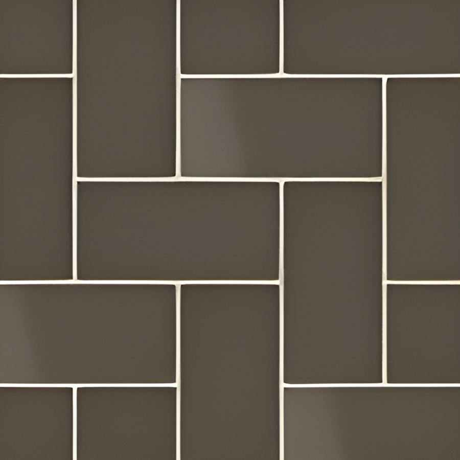 Micro. Керамогранит Microtiles Herringbone Mix Glaze Coffee 40,2x40,2