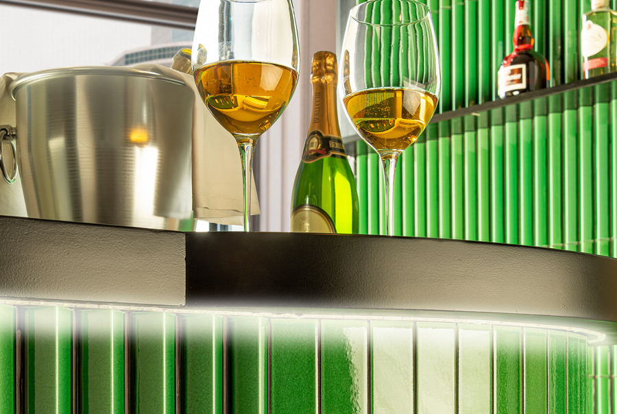 Etruria Керамическая плитка TOWER 3.8X30 Prisma Caramel Craquele' Montato Su Rete 20X30 - изображение 2