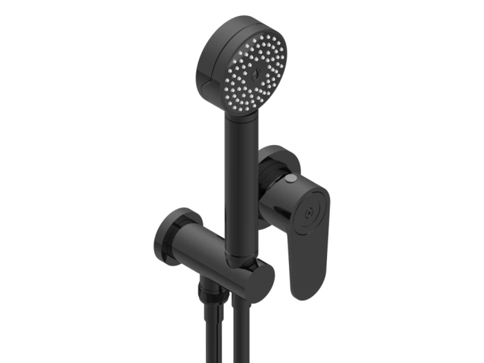 На фото Смеситель для душа THG Zoom, с душевым гарнитуром, встраиваемый, внешняя часть, цвет Brown bronze PVD На изображении товар Смеситель для душа THG Zoom, с душевым гарнитуром, встраиваемый, внешняя часть, цвет Brown bronze PVD от официального представителя в Москве