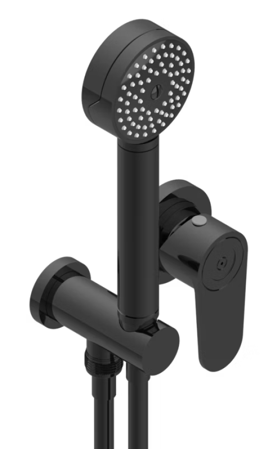 Смеситель для душа THG Zoom, с душевым гарнитуром, встраиваемый, внешняя часть, цвет Brown bronze PVD