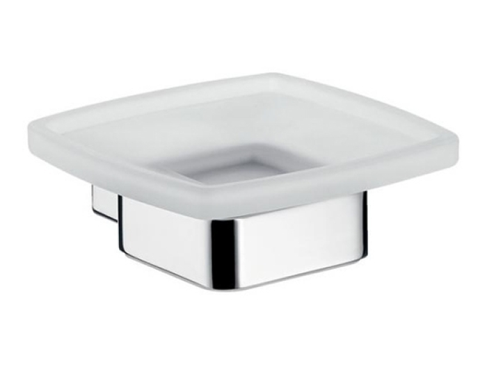 На изображении товар Мыльница, Emco Loft, 120 х 44 мм, настенный держатель, стекло, хром от официального представителя в Москве