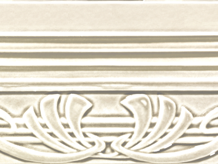 На изображении товар CERAMICHE GRAZIA Бордюр EPOQUE TERMINALE DECO 12X20 IVORY CRAQUELE от официального представителя в Москве