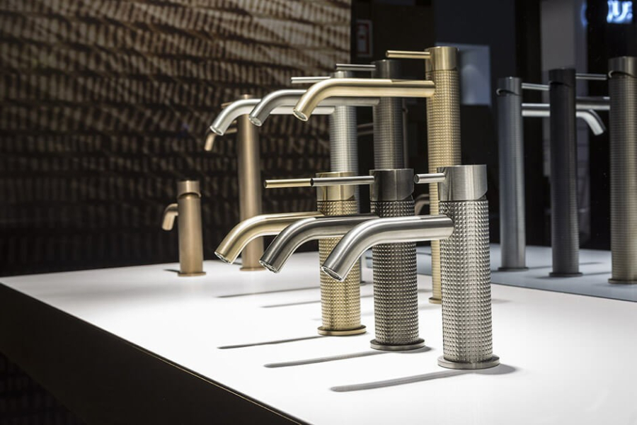 Cмеситель для раковины Gessi316, высокий, c длинным изливом, без донного клапана, цвет Black Metal Brushed PVD - изображение 1