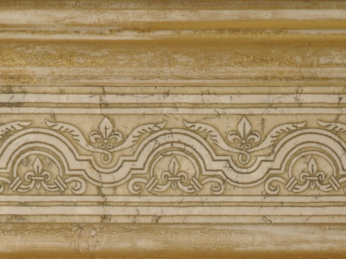 На изображении товар Akros Venezia Камень Decorative Art Le cornici San Marco M2061 Botticino 7,5X30,5X1 от официального представителя в Москве