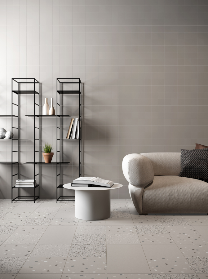 Micro. Керамогранит Microtiles Square Grey 5x5 - изображение 1