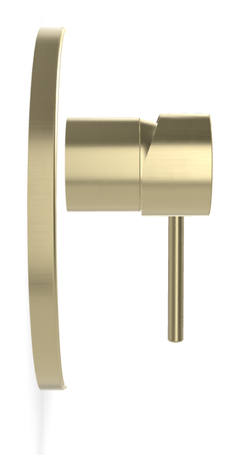 Смеситель для душа Carlo Frattini Spillo Up, встраиваемый, однорычажный, внешняя часть, цвет брашированная шампань - изображение 2