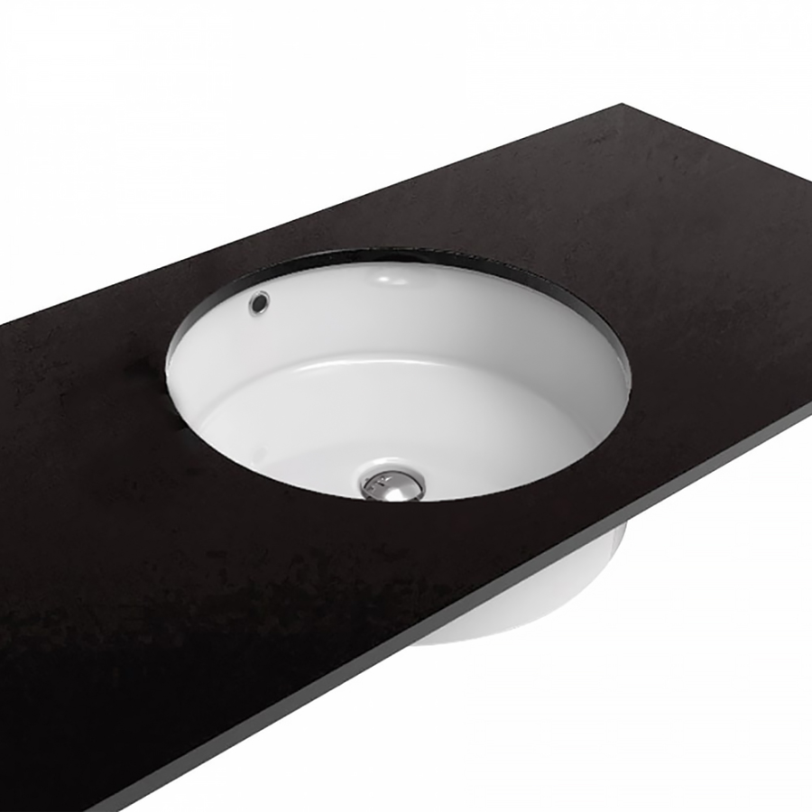 Раковина Flaminia TwinSet Slim, встраиваемая под столешницу, Ø420 мм, цвет белый - изображение 1