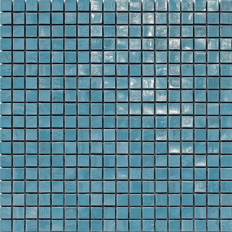 Sicis Стеклянная мозаика Murano Smalto Turquoise 3 chips size 15x15 mm sheet-size 295x295 mm