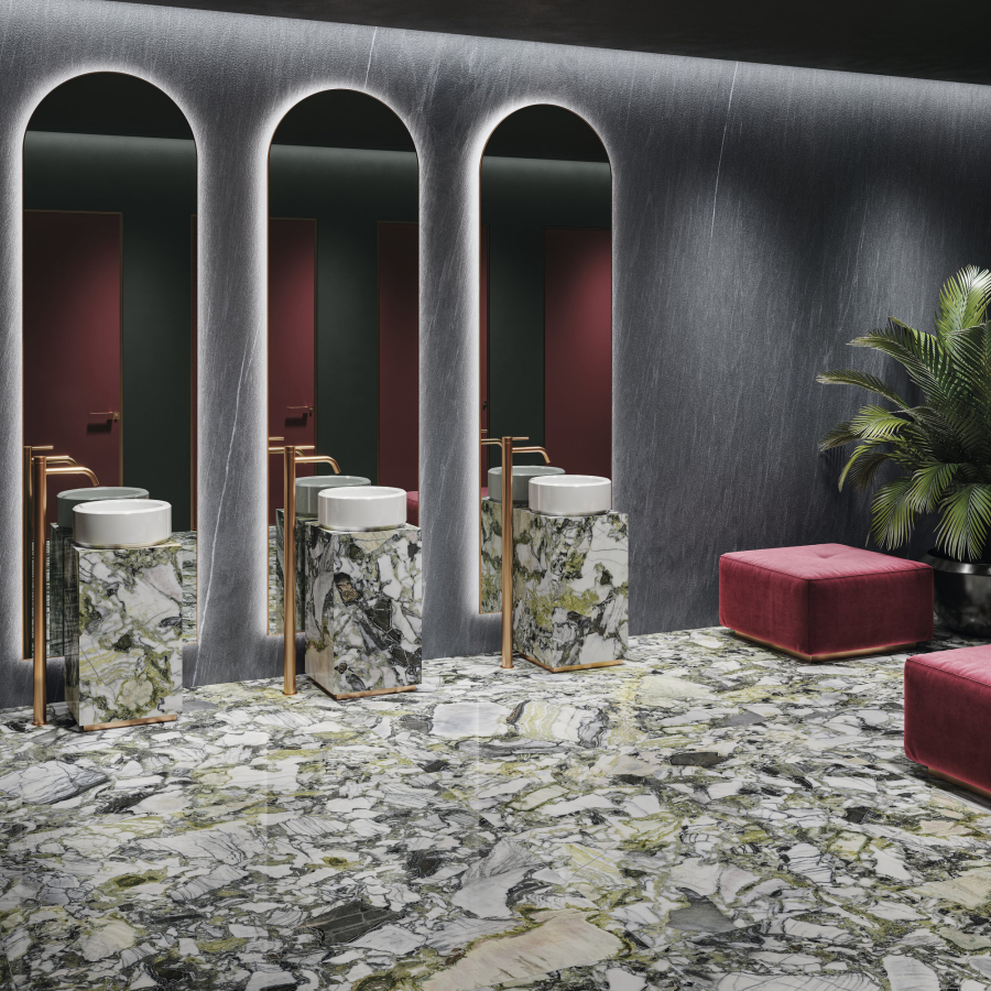 FMG Maxfine Керамогранит Marmi Ocean white lucidato 75x75 - изображение 2