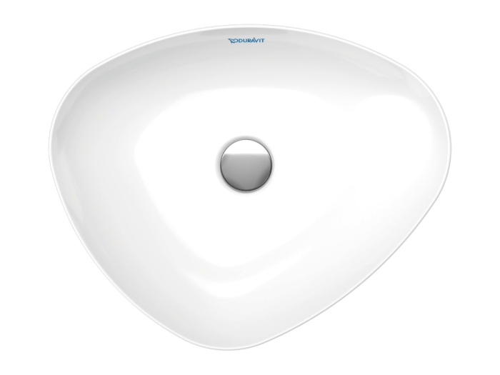 На изображении товар Раковина Duravit Cape Cod накладная, 500х405 мм, цвет белый с покрытием WonderGliss от официального представителя в Москве