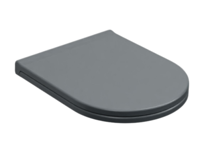 На изображении товар Сиденье для унитаза Cielo Enjoy slim, 430x350 мм, цвет Basalto от официального представителя в Москве