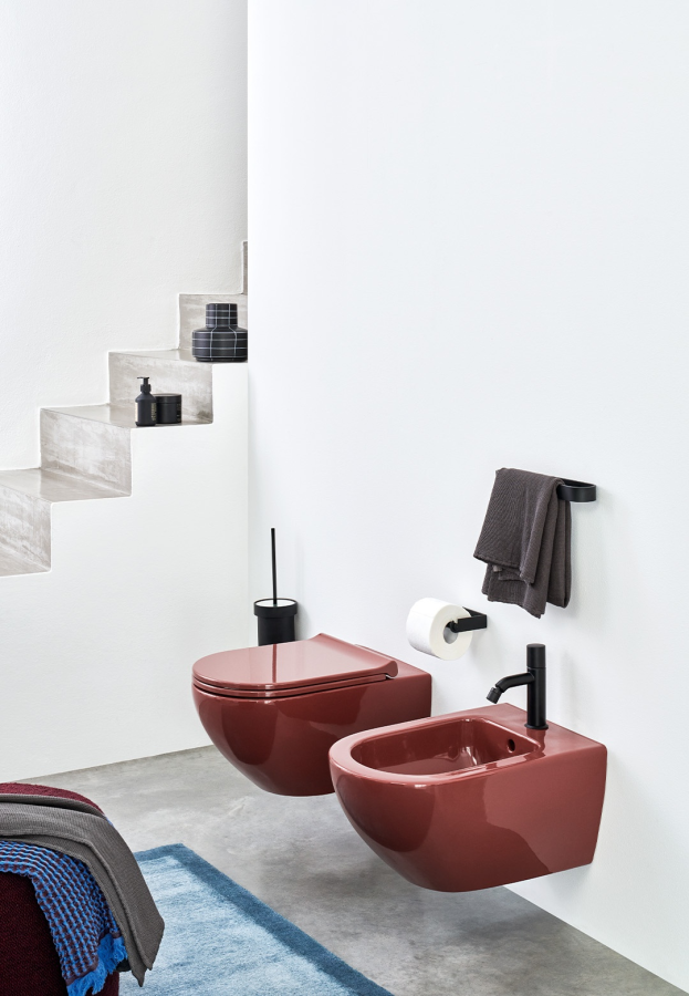 Сиденье для унитаза Cielo Enjoy slim, 430x350 мм, цвет Basalto - изображение 1