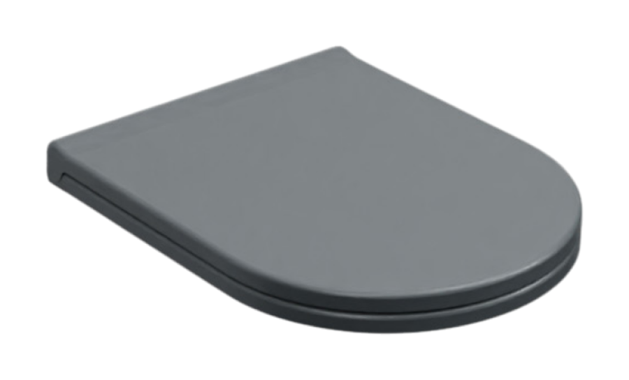 Сиденье для унитаза Cielo Enjoy slim, 430x350 мм, цвет Basalto